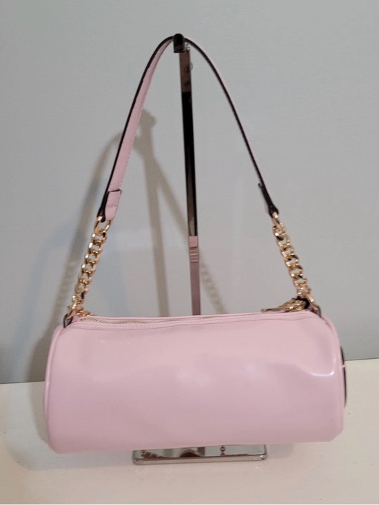 Juicy Couture Pink Patent Barrel Shoulder Bag with Gold Chain Charm NWT main image 3